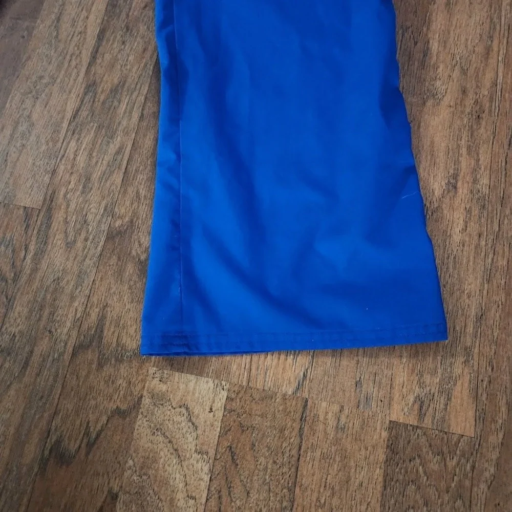 Cherokee Workwear Royal Blue Scrub Pants Medium Petite Drawstring Cargo 682